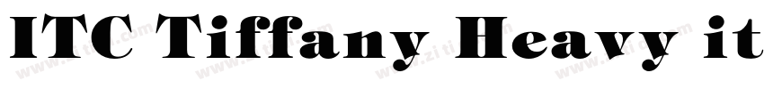 ITC Tiffany Heavy it字体转换